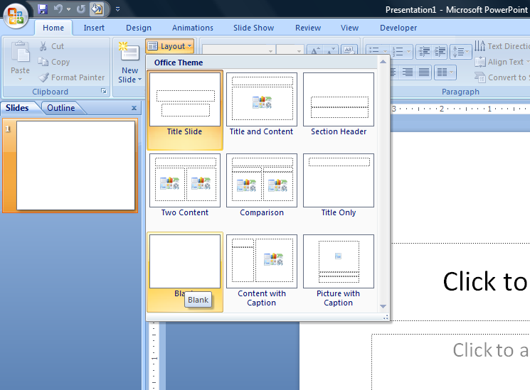 File:Create blank slide Powerpoint PC.png